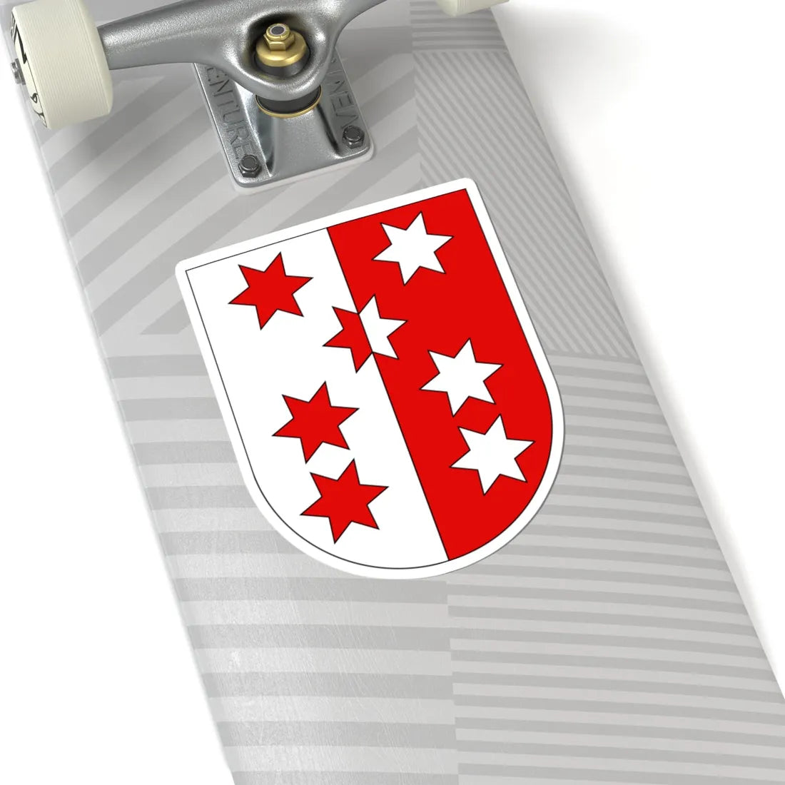 Valais-coat of arms old (Switzerland) (Coat of Arms) STICKER Vinyl Kiss-Cut Decal - The Sticker Space