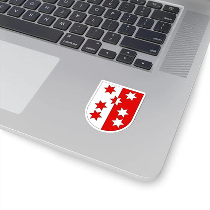Valais-coat of arms old (Switzerland) (Coat of Arms) STICKER Vinyl Kiss-Cut Decal - The Sticker Space