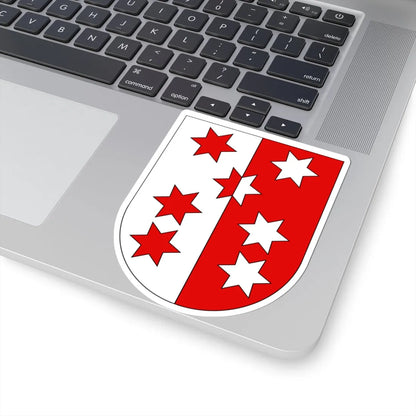 Valais-coat of arms old (Switzerland) (Coat of Arms) STICKER Vinyl Kiss-Cut Decal - The Sticker Space