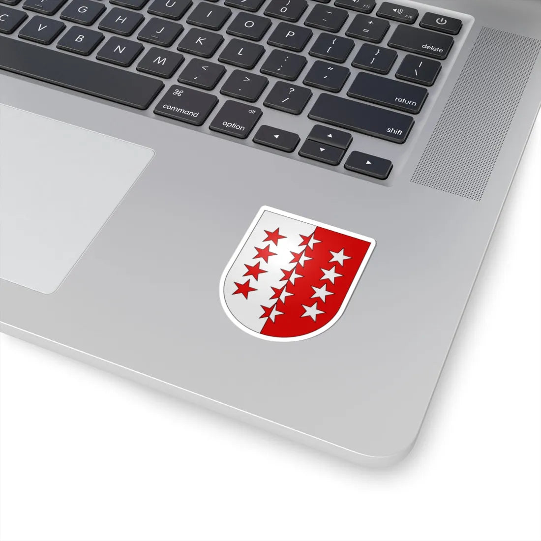 Valais-coat of arms (Switzerland) (Coat of Arms) STICKER Vinyl Kiss-Cut Decal - The Sticker Space