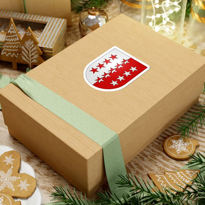 Valais-coat of arms (Switzerland) (Coat of Arms) STICKER Vinyl Kiss-Cut Decal - The Sticker Space