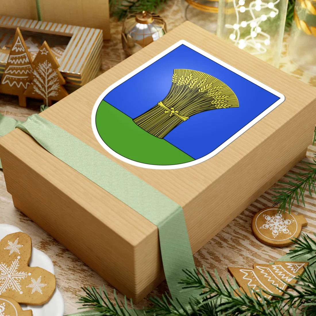 Valcolla-coat of arms (Switzerland) (Coat of Arms) STICKER Vinyl Kiss-Cut Decal - The Sticker Space