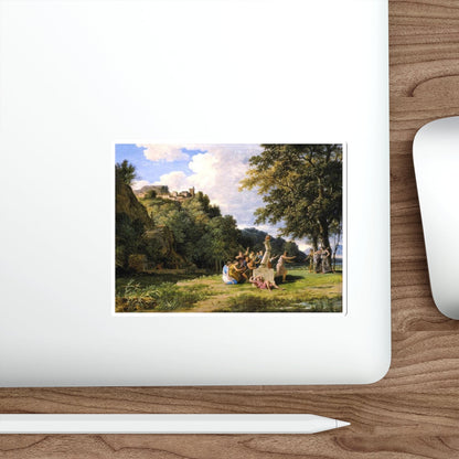 VALENCIENNES, Pierre-Henri de - Arcadian Landscape (Artwork) STICKER Vinyl Die-Cut Decal-The Sticker Space