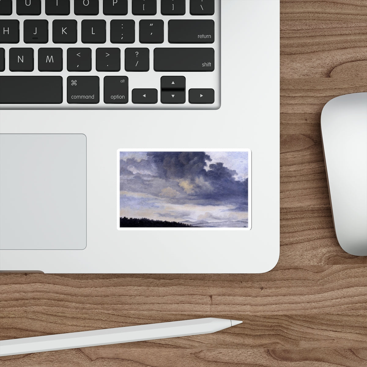 VALENCIENNES, Pierre-Henri de - Study of Clouds (Artwork) STICKER Vinyl Die-Cut Decal-The Sticker Space