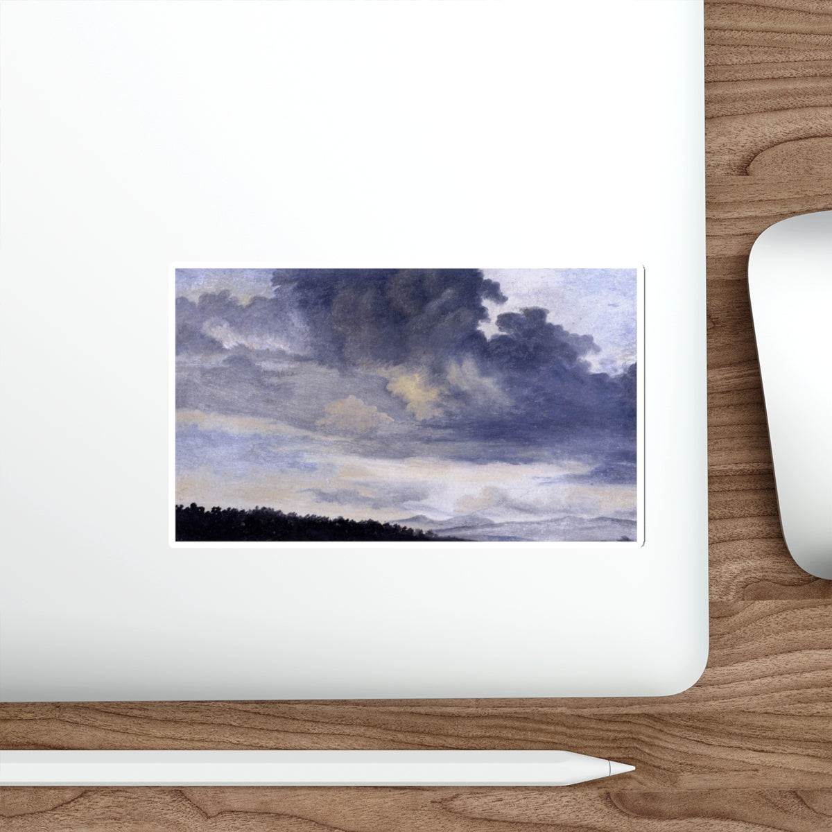 VALENCIENNES, Pierre-Henri de - Study of Clouds (Artwork) STICKER Vinyl Die-Cut Decal-The Sticker Space