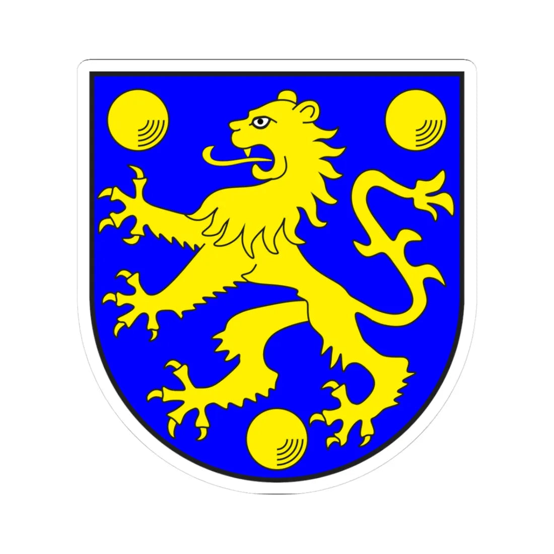 Valendas wappen (Switzerland) (Coat of Arms) STICKER Vinyl Kiss-Cut Decal 3 Inch White - The Sticker Space