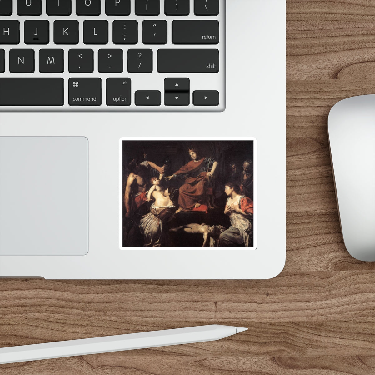 VALENTIN DE BOULOGNE - The Judgment of Solomon2 (Artwork) STICKER Vinyl Die-Cut Decal-The Sticker Space