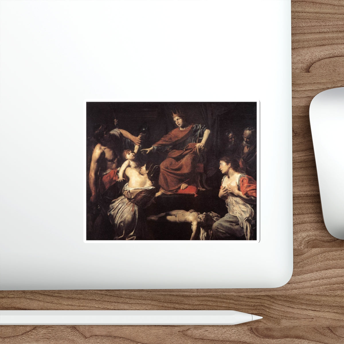 VALENTIN DE BOULOGNE - The Judgment of Solomon2 (Artwork) STICKER Vinyl Die-Cut Decal-The Sticker Space