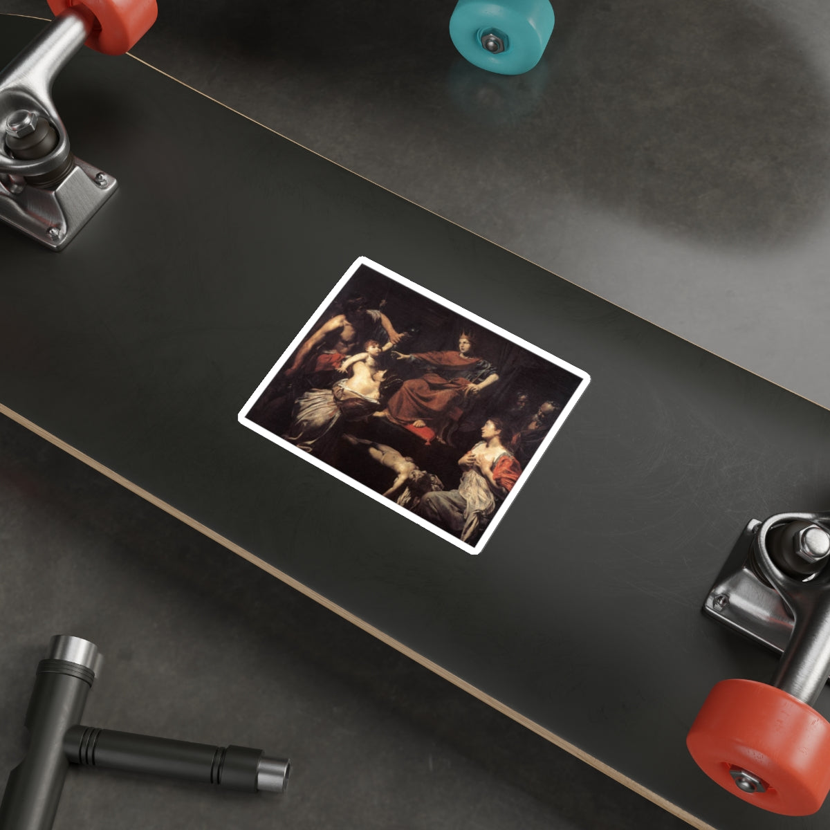 VALENTIN DE BOULOGNE - The Judgment of Solomon2 (Artwork) STICKER Vinyl Die-Cut Decal-The Sticker Space