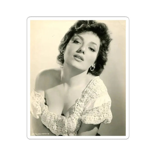 Valerie French #10 (Vintage Female Icon) STICKER Vinyl Kiss-Cut Decal 2 Inch White - The Sticker Space