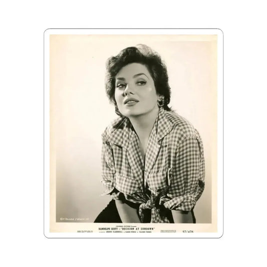 Valerie French #11 (Vintage Female Icon) STICKER Vinyl Kiss-Cut Decal 2 Inch White - The Sticker Space