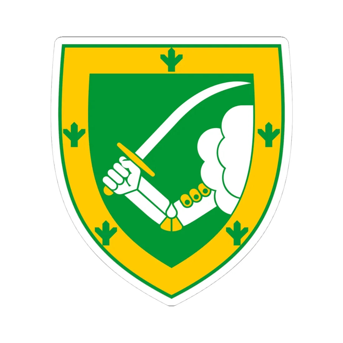 Valga valla vapp (Estonia) (Coat of Arms) STICKER Vinyl Kiss-Cut Decal 4 Inch White - The Sticker Space