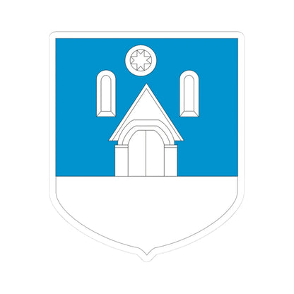 Valjala vapp (Estonia) (Coat of Arms) STICKER Vinyl Kiss-Cut Decal 3 Inch White - The Sticker Space