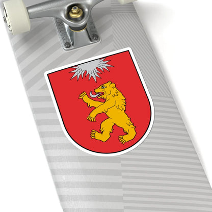 Valkas novads COA (Latvia) (Coat of Arms) STICKER Vinyl Kiss-Cut Decal - The Sticker Space