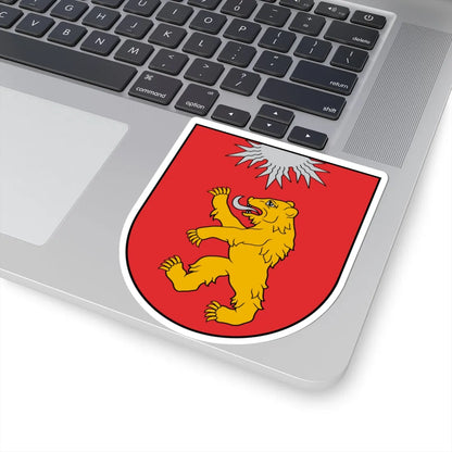 Valkas novads COA (Latvia) (Coat of Arms) STICKER Vinyl Kiss-Cut Decal - The Sticker Space