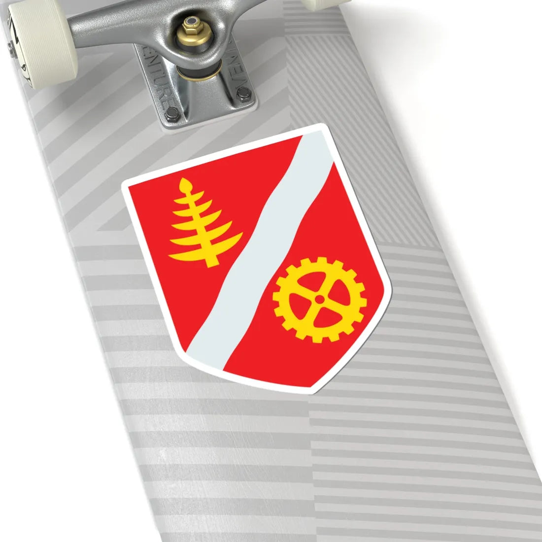 Valkeakoski.vaakuna (Finland) (Coat of Arms) STICKER Vinyl Kiss-Cut Decal - The Sticker Space