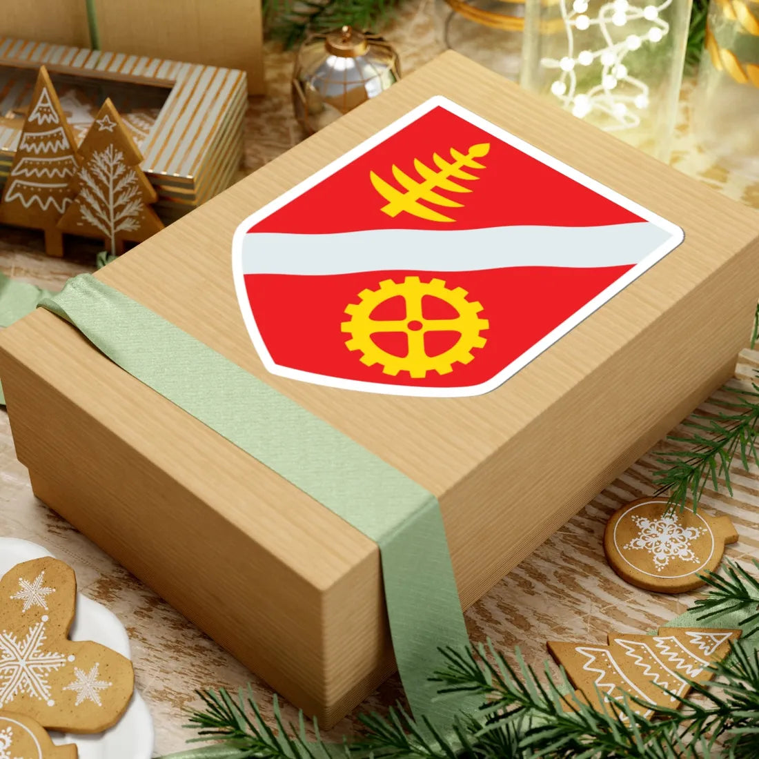 Valkeakoski.vaakuna (Finland) (Coat of Arms) STICKER Vinyl Kiss-Cut Decal - The Sticker Space