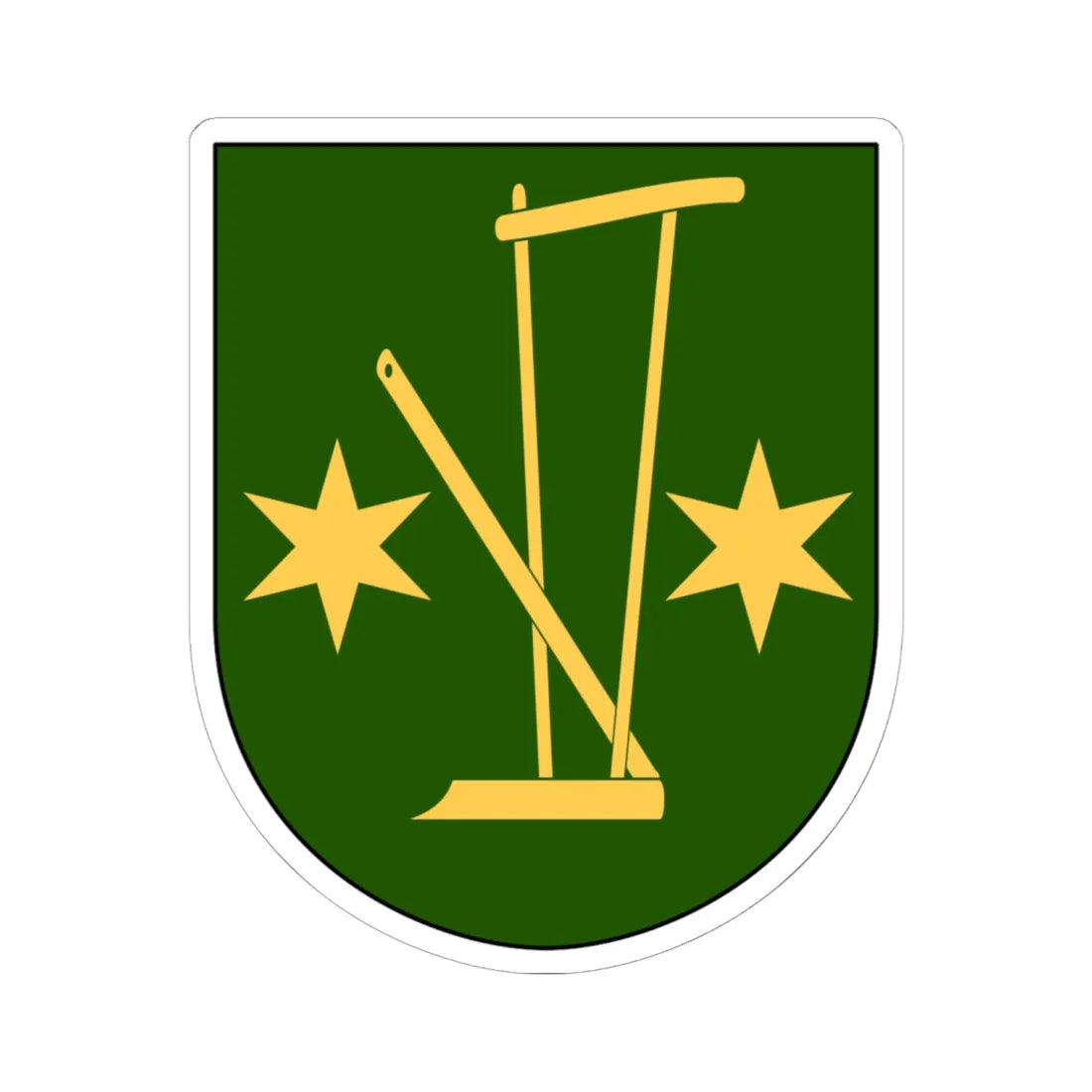 Valkebo vapen (Sweden) (Coat of Arms) STICKER Vinyl Kiss-Cut Decal 6 Inch White - The Sticker Space