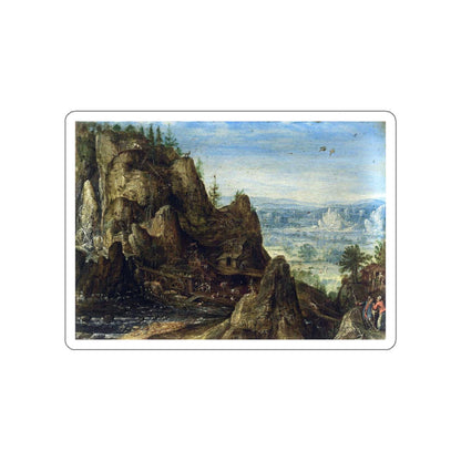 VALKENBORCH, Lucas van - Rocky Landscape (Artwork) STICKER Vinyl Die-Cut Decal-White-The Sticker Space