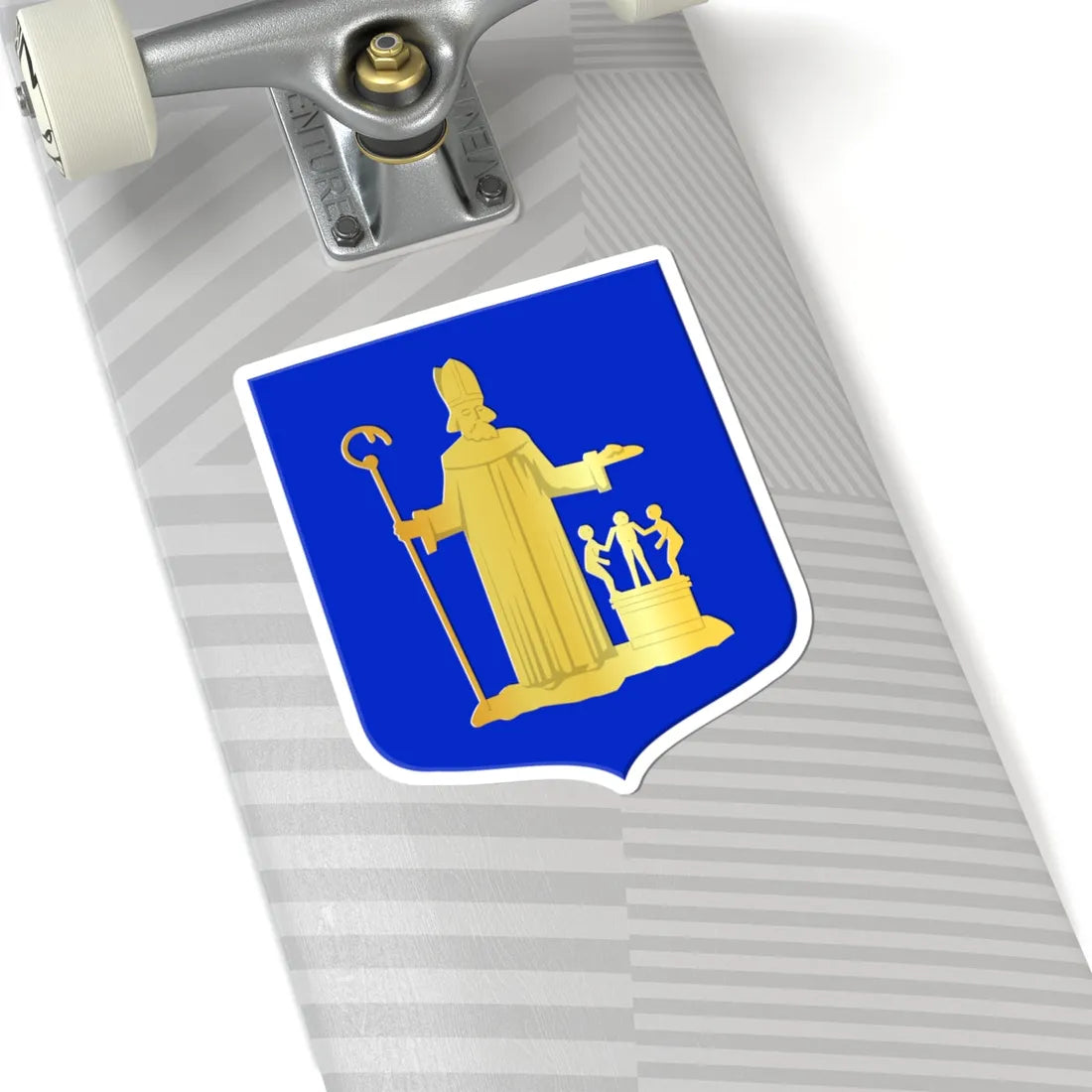 Valkenwaard wapen 1954 (Netherlands) (Coat of Arms) STICKER Vinyl Kiss-Cut Decal - The Sticker Space