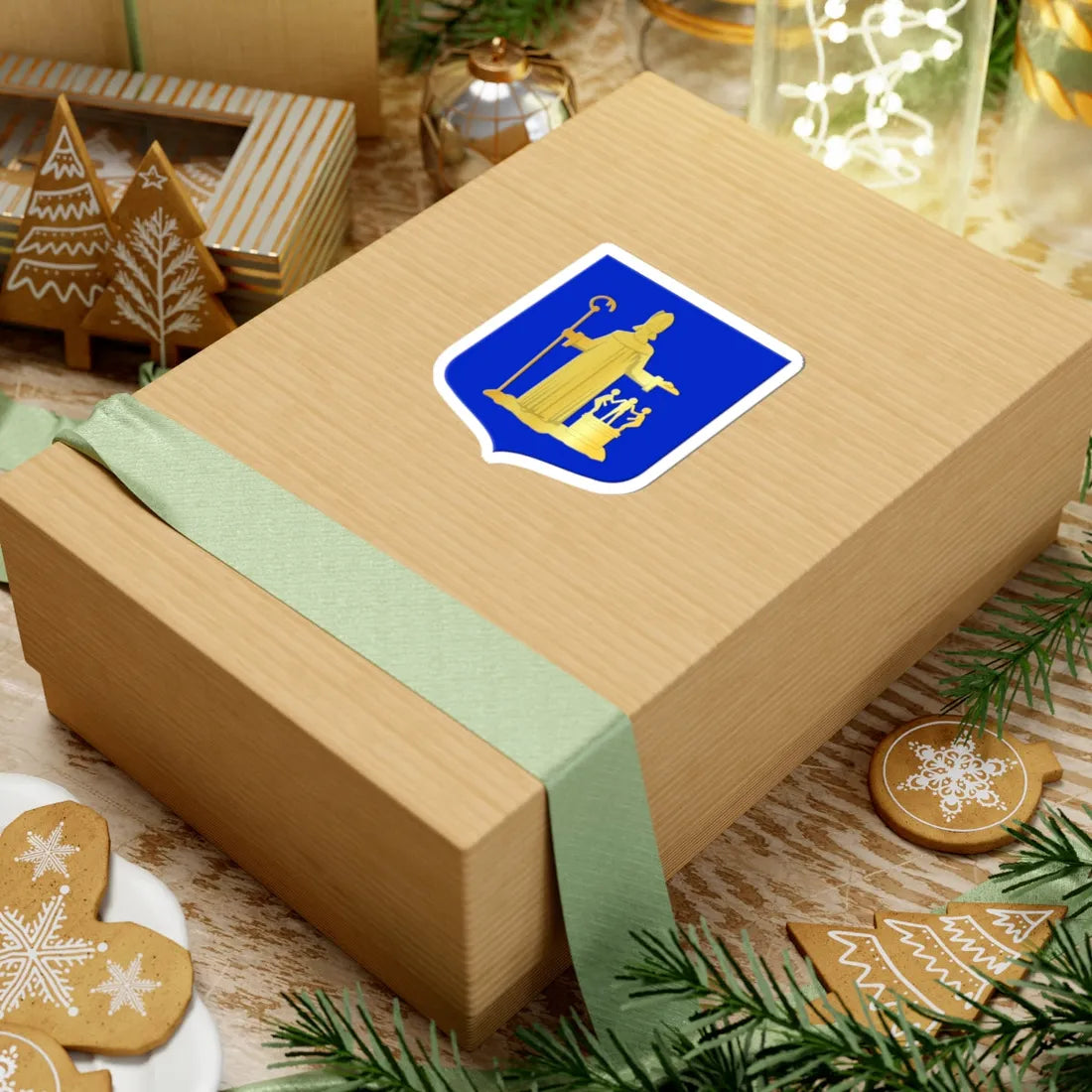 Valkenwaard wapen 1954 (Netherlands) (Coat of Arms) STICKER Vinyl Kiss-Cut Decal - The Sticker Space