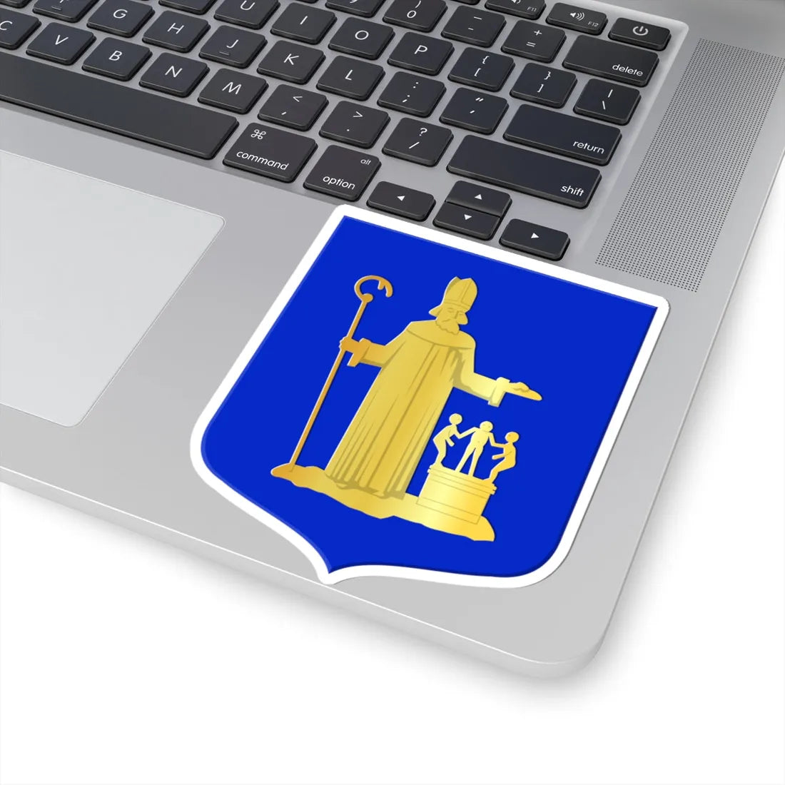 Valkenwaard wapen 1954 (Netherlands) (Coat of Arms) STICKER Vinyl Kiss-Cut Decal - The Sticker Space