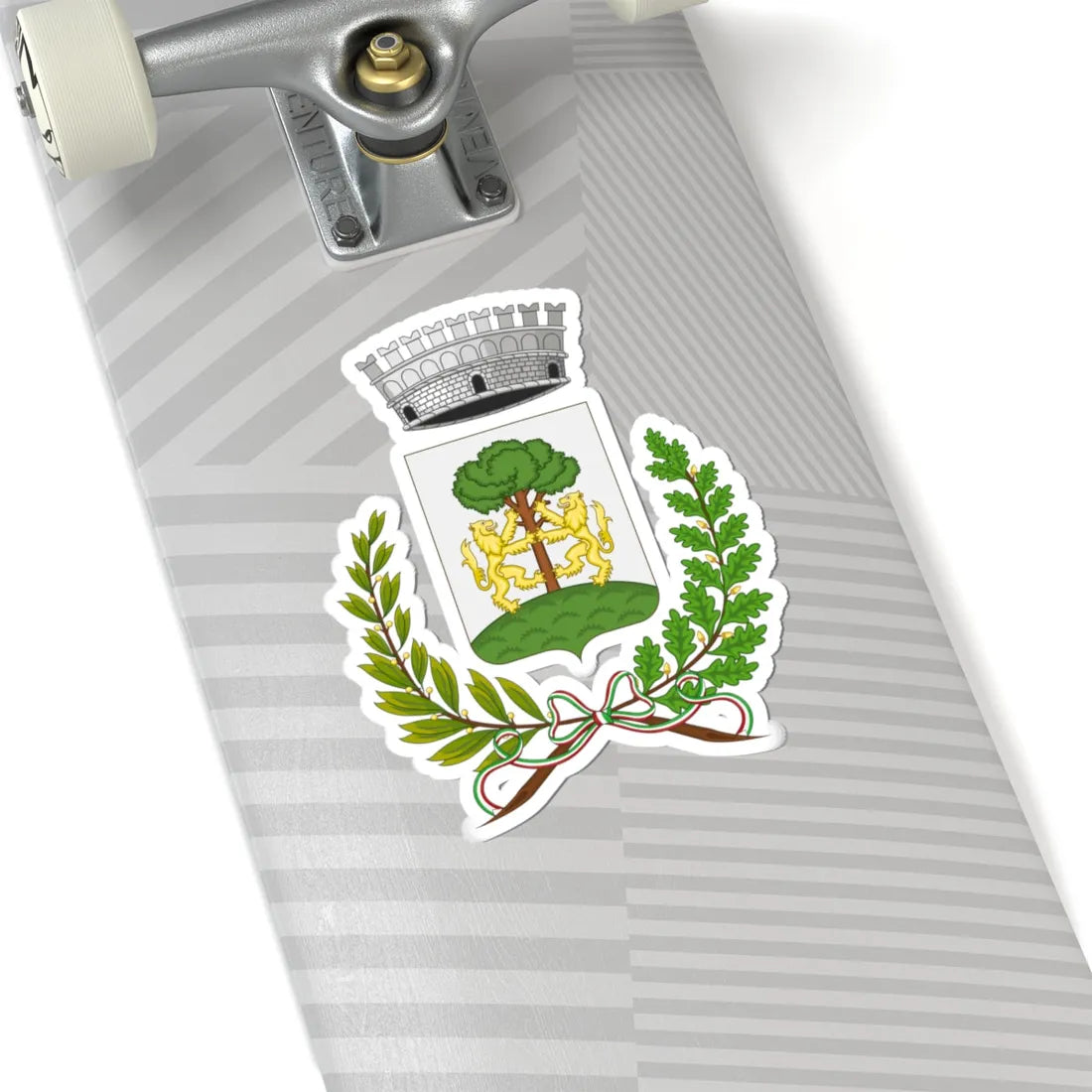 Valle dellAngelo-Stemma (Italy) (Coat of Arms) STICKER Vinyl Kiss-Cut Decal - The Sticker Space