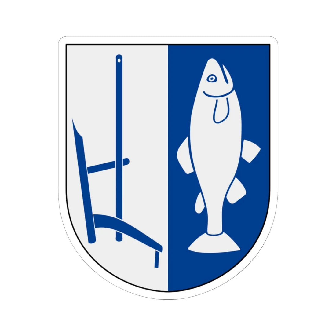 Valle vapen (Sweden) (Coat of Arms) STICKER Vinyl Kiss-Cut Decal 6 Inch White - The Sticker Space