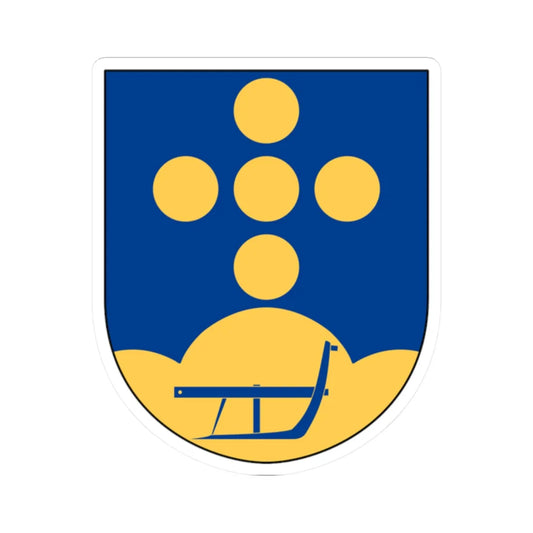 Vallerstad församling vapen (Sweden) (Coat of Arms) STICKER Vinyl Kiss-Cut Decal 2 Inch White - The Sticker Space
