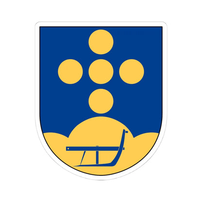 Vallerstad församling vapen (Sweden) (Coat of Arms) STICKER Vinyl Kiss-Cut Decal 4 Inch White - The Sticker Space