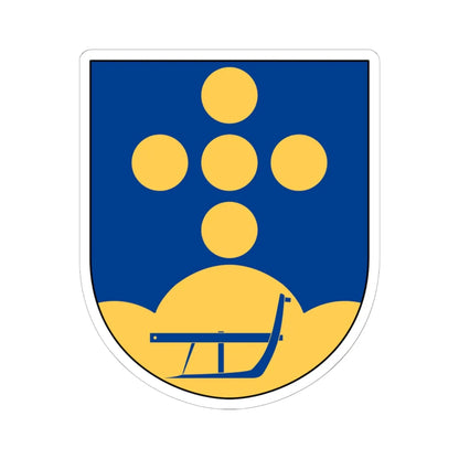 Vallerstad församling vapen (Sweden) (Coat of Arms) STICKER Vinyl Kiss-Cut Decal 6 Inch White - The Sticker Space