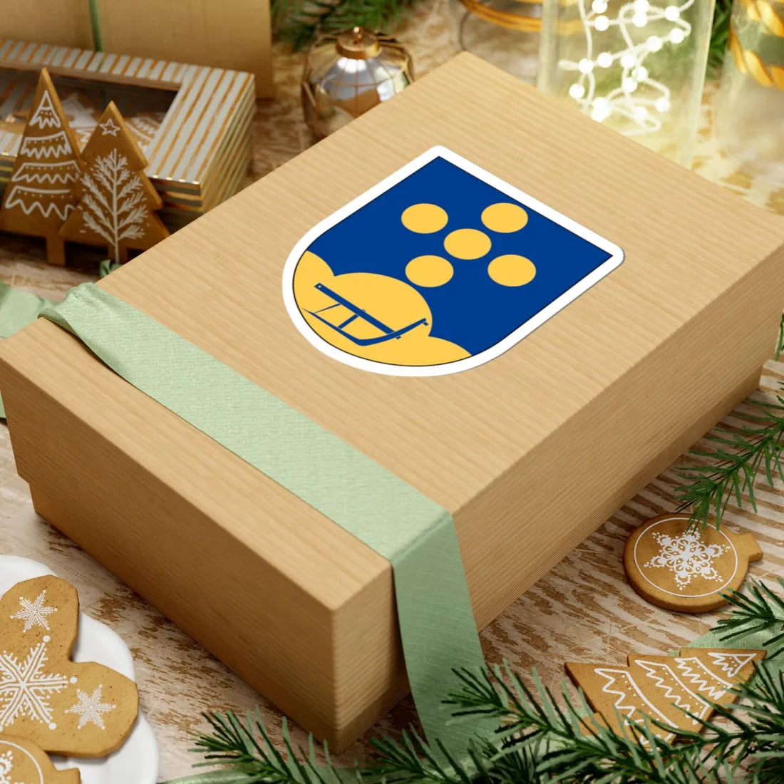 Vallerstad församling vapen (Sweden) (Coat of Arms) STICKER Vinyl Kiss-Cut Decal - The Sticker Space