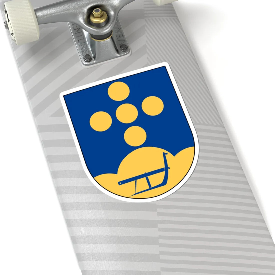 Vallerstad församling vapen (Sweden) (Coat of Arms) STICKER Vinyl Kiss-Cut Decal - The Sticker Space
