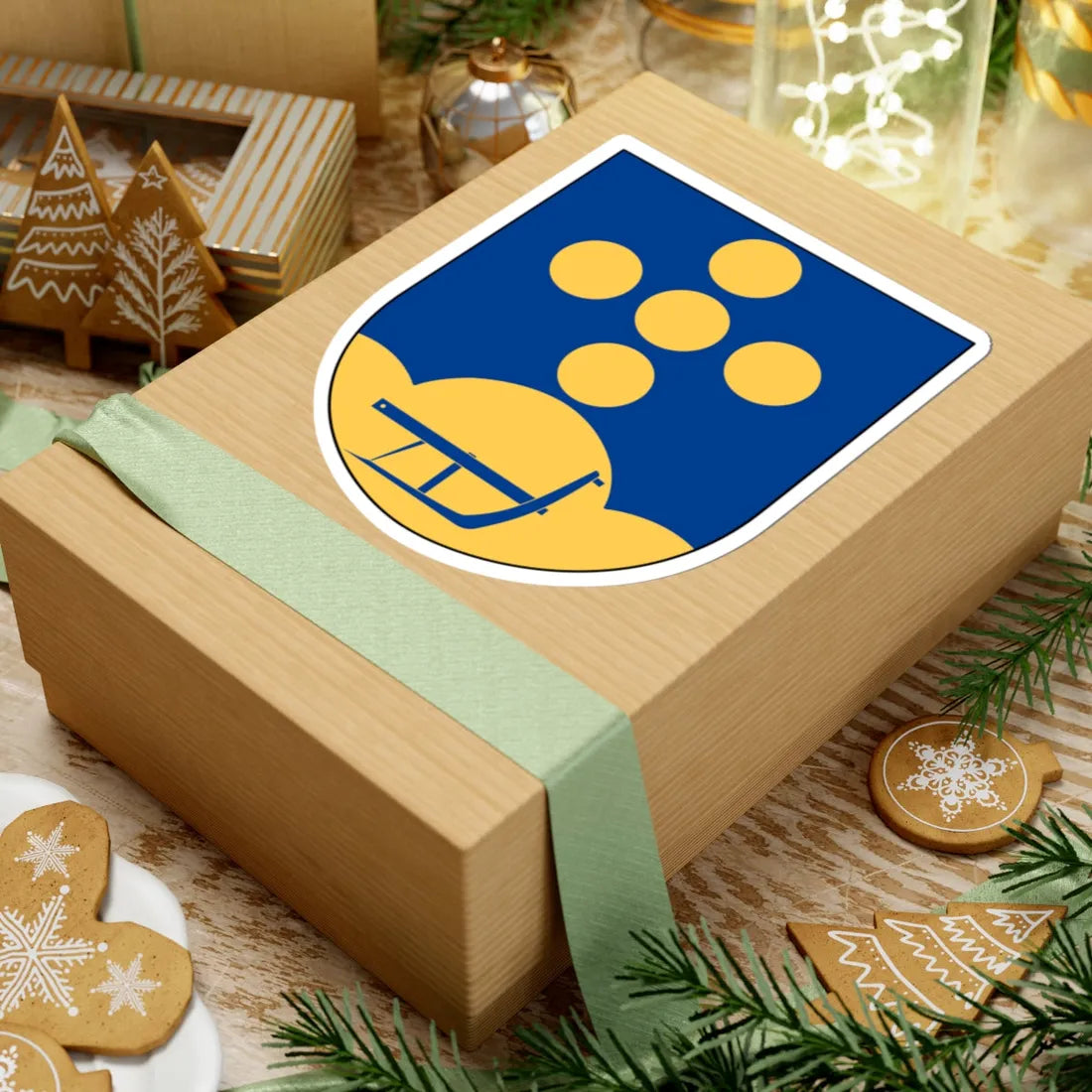 Vallerstad församling vapen (Sweden) (Coat of Arms) STICKER Vinyl Kiss-Cut Decal - The Sticker Space