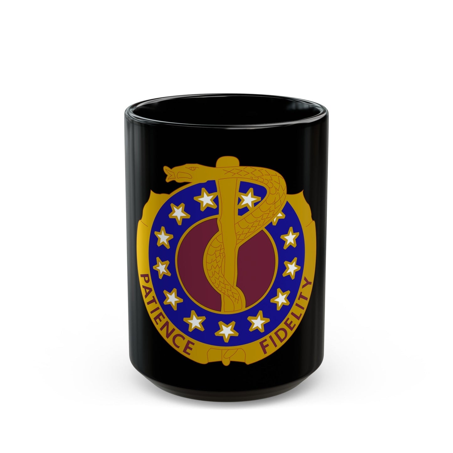 Valley Forge General Hospital (U.S. Army) Black Coffee Mug-15oz-The Sticker Space