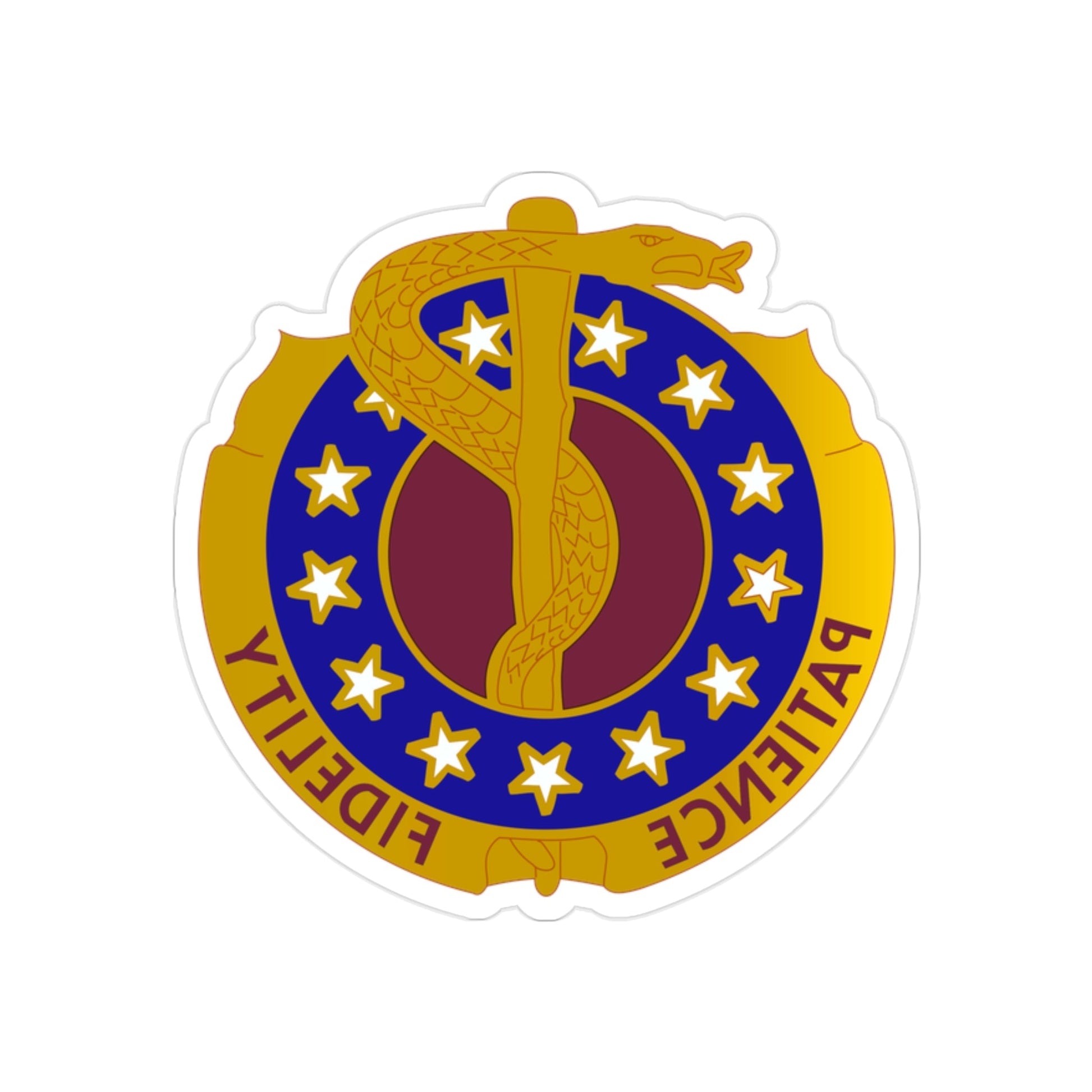 Valley Forge General Hospital (U.S. Army) REVERSE PRINT Transparent STICKER-2 Inch-The Sticker Space