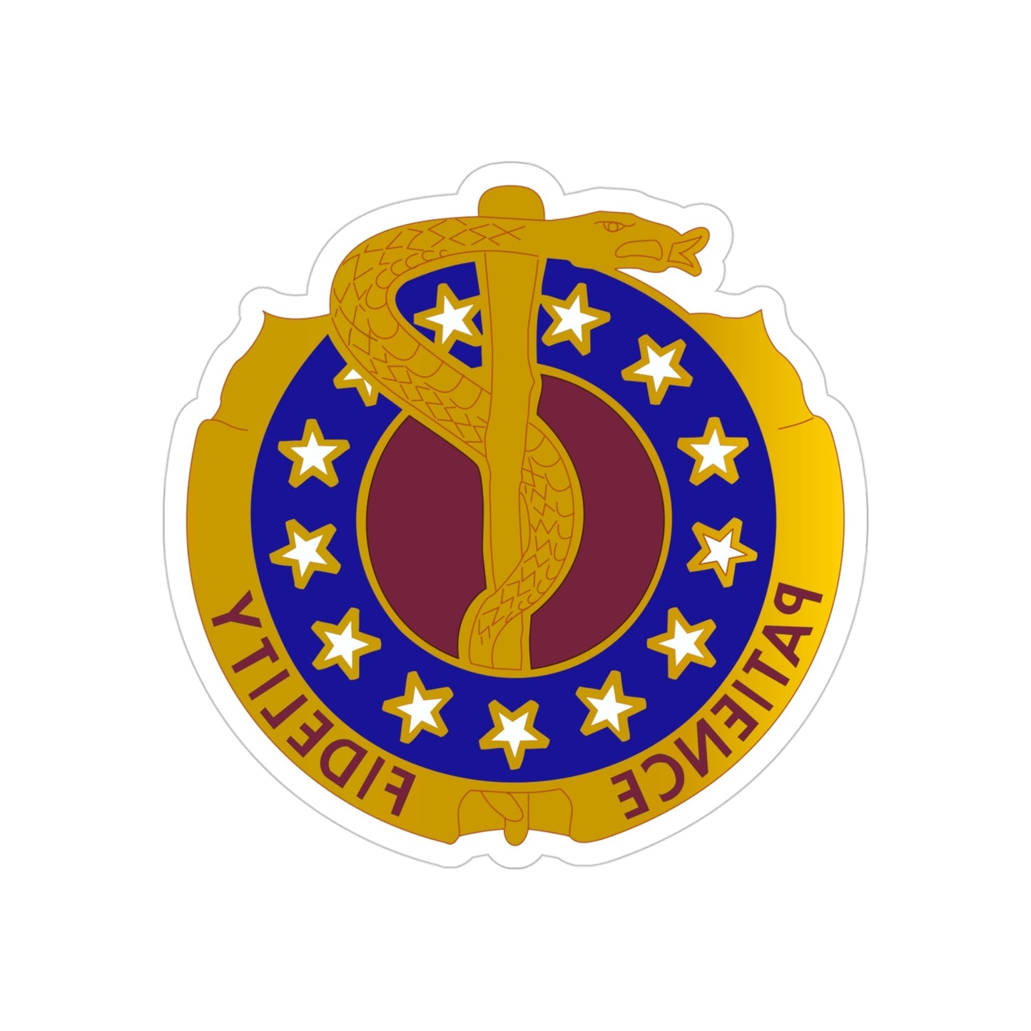 Valley Forge General Hospital (U.S. Army) REVERSE PRINT Transparent STICKER-4 Inch-The Sticker Space