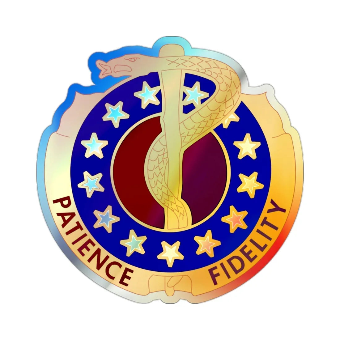 Valley Forge General Hospital (U.S. Army) Holographic STICKER Die-Cut Vinyl Decal 2 Inch Holographic - The Sticker Space