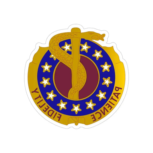 Valley Forge General Hospital (U.S. Army) REVERSE PRINT Transparent Die-Cut STICKER 6 Inch Die-Cut Transparent - The Sticker Space