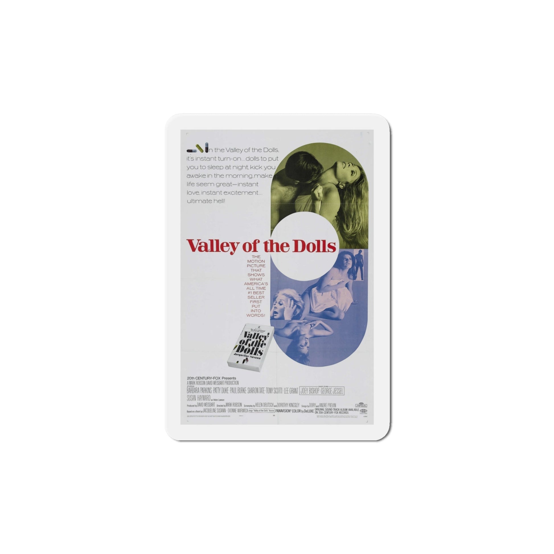 Valley of the Dolls 1967 Movie Poster Die-Cut Magnet-6 Inch-The Sticker Space