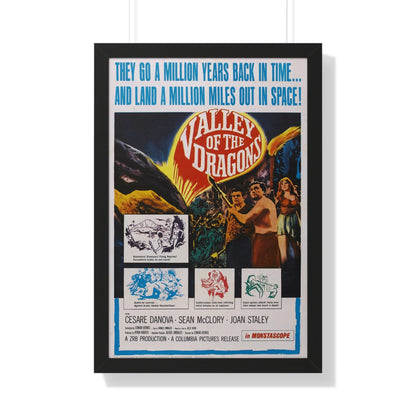 VALLEY OF THE DRAGONS 1961 - Framed Movie Poster-20" x 30"-The Sticker Space