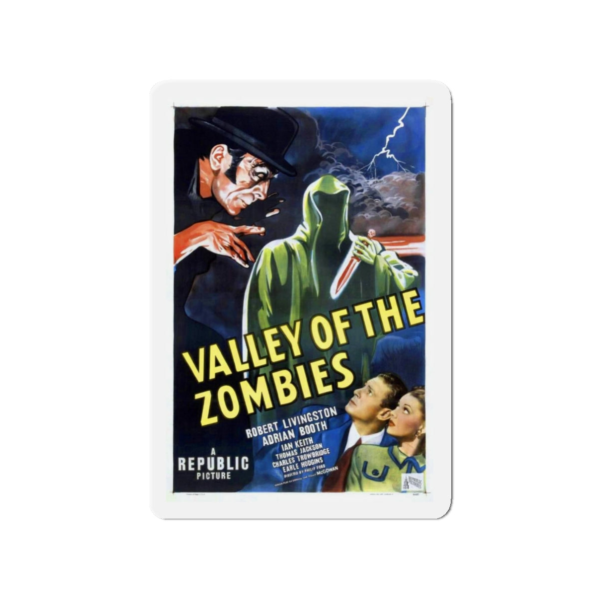 VALLEY OF THE ZOMBIES 1946 Movie Poster - Refrigerator Magnet