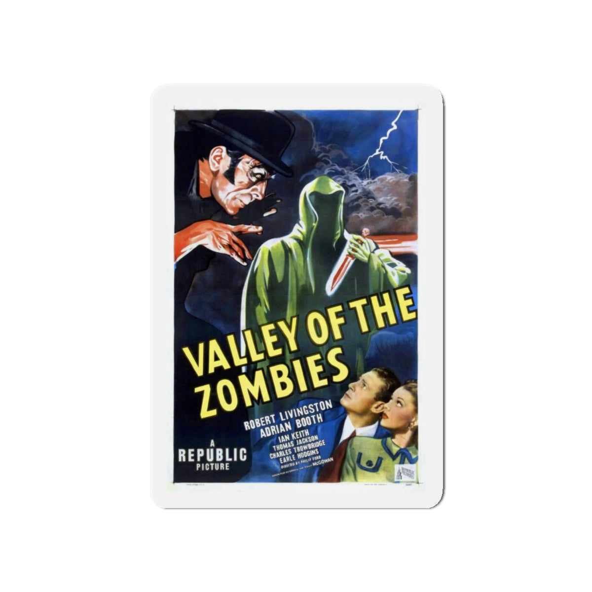 VALLEY OF THE ZOMBIES 1946 Movie Poster - Refrigerator Magnet