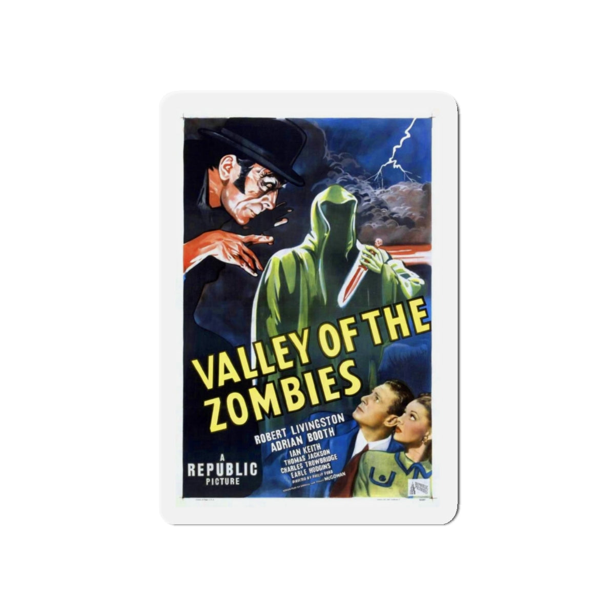 VALLEY OF THE ZOMBIES 1946 Movie Poster - Refrigerator Magnet