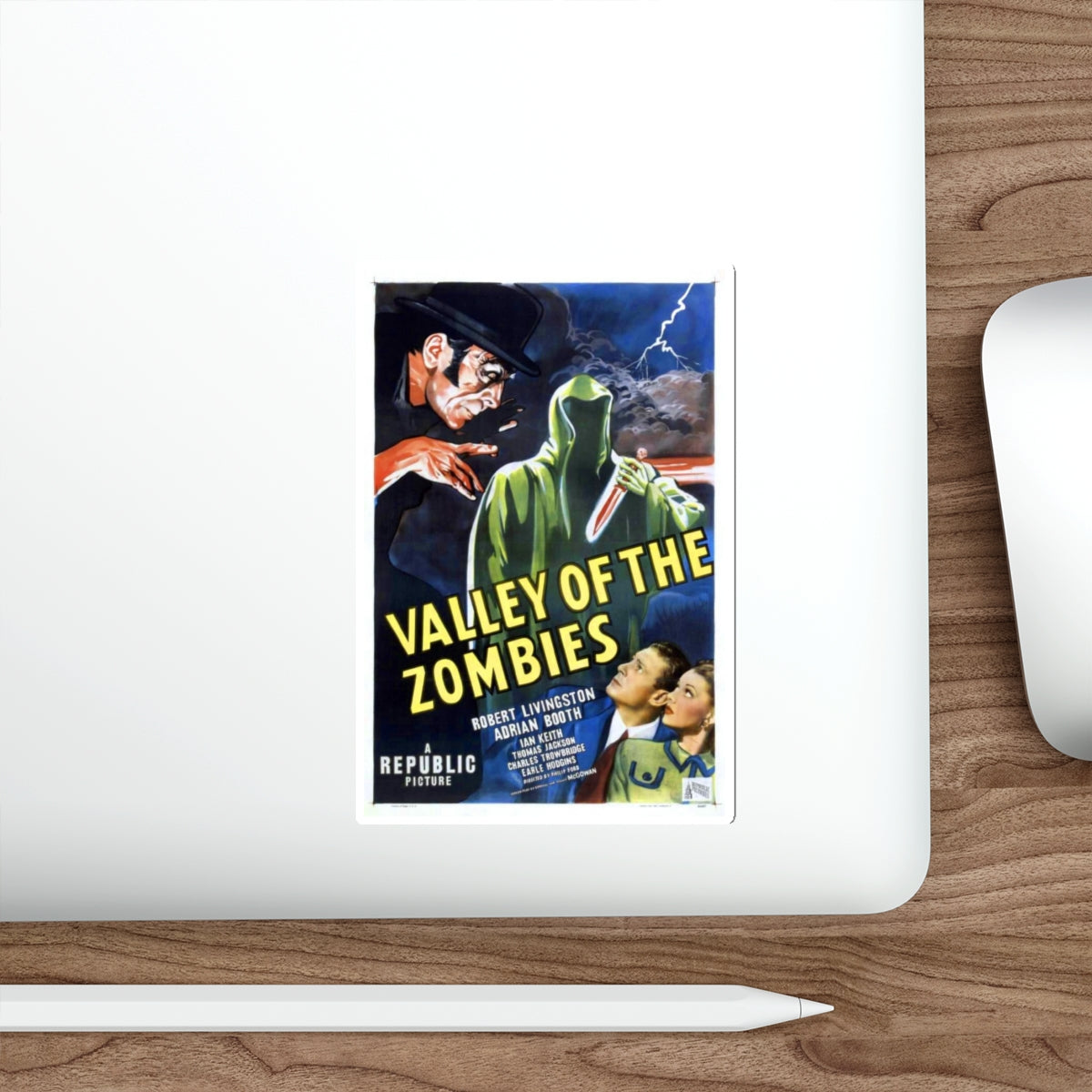 VALLEY OF THE ZOMBIES 1946 Movie Poster STICKER Vinyl Die-Cut Decal-The Sticker Space