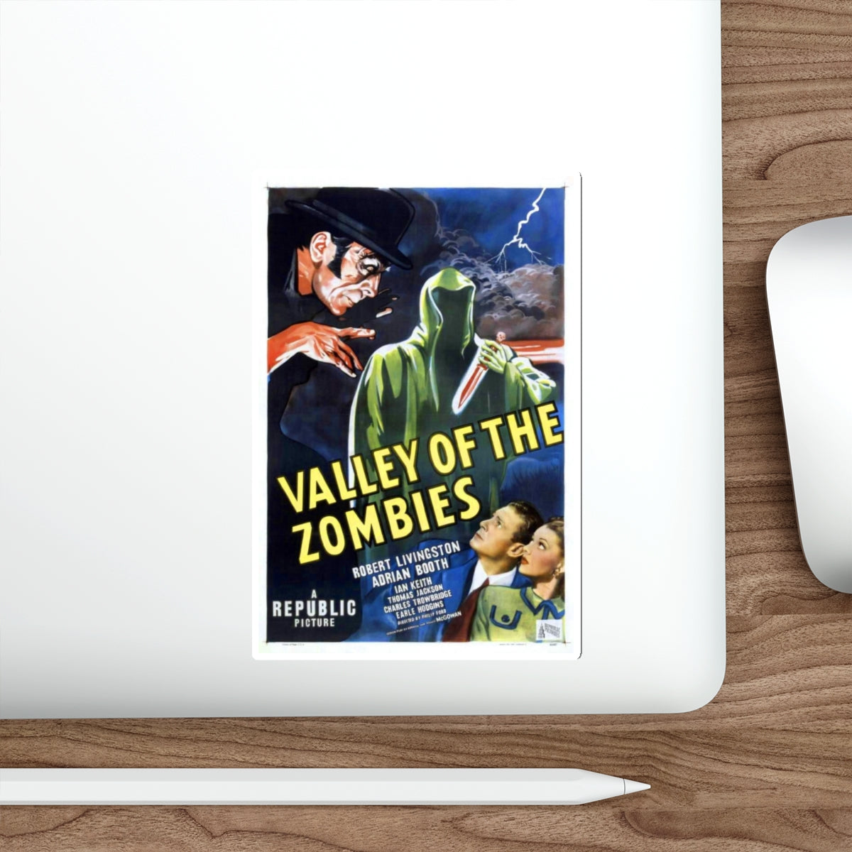 VALLEY OF THE ZOMBIES 1946 Movie Poster STICKER Vinyl Die-Cut Decal-The Sticker Space