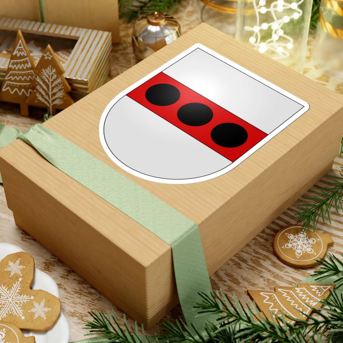 Vallon-coat of arms (Switzerland) (Coat of Arms) STICKER Vinyl Kiss-Cut Decal - The Sticker Space