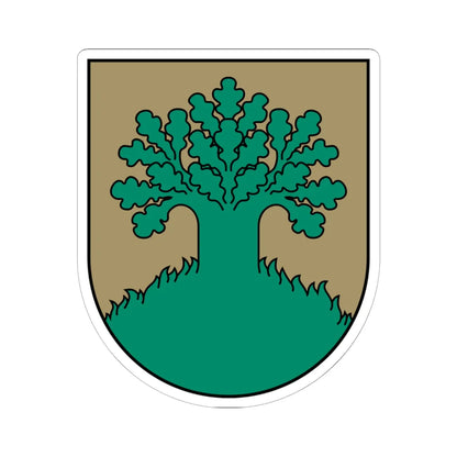 Valmieras apriņķa ģerbonis (Latvia) (Coat of Arms) STICKER Vinyl Kiss-Cut Decal 6 Inch White - The Sticker Space