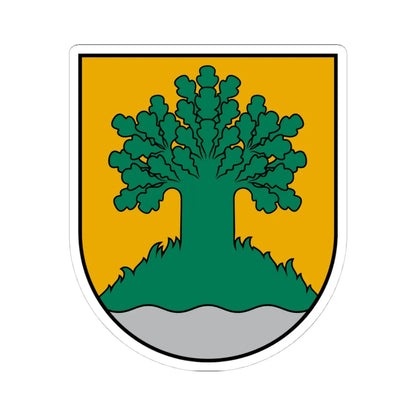 Valmieras novada ģerbonis (Latvia) (Coat of Arms) STICKER Vinyl Kiss-Cut Decal 4 Inch White - The Sticker Space