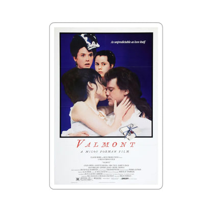 Valmont 1989 Movie Poster STICKER Vinyl Die-Cut Decal 6 Inch - The Sticker Space